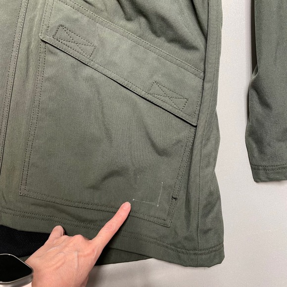 Timberland Pro Series Mens Green Canvas Work Jacket Size M Chore Utility Outdoor - Picture 6 of 10